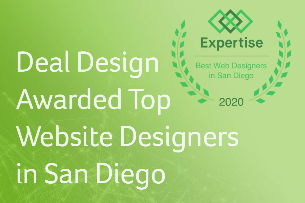 Deal Design Awarded Top Website Designers in San Diego